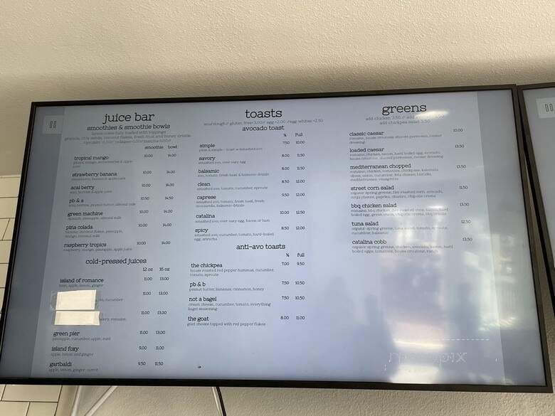 Cafe Metropole - Avalon, CA menu_pic
