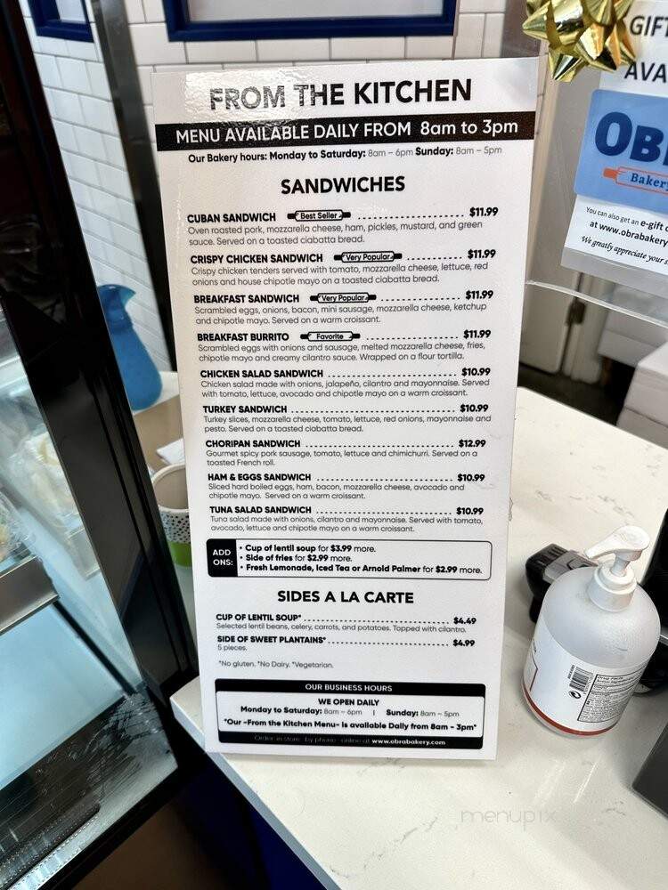 Cesar's Bistro - Long Beach, CA menu_pic