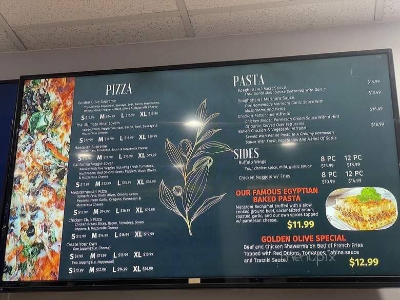Golden Olive - Huntington Beach, CA menu_pic