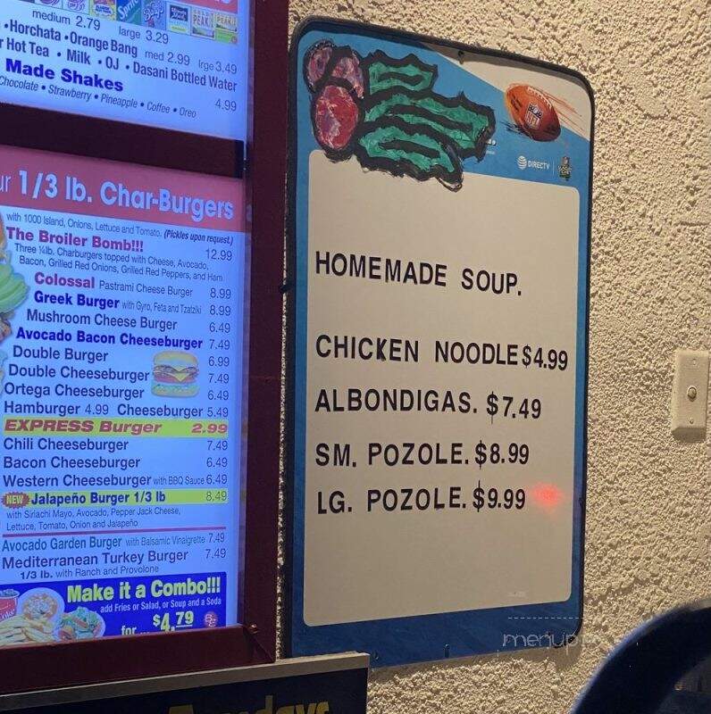 Broiler Express - Rancho Palos Verdes, CA menu_pic