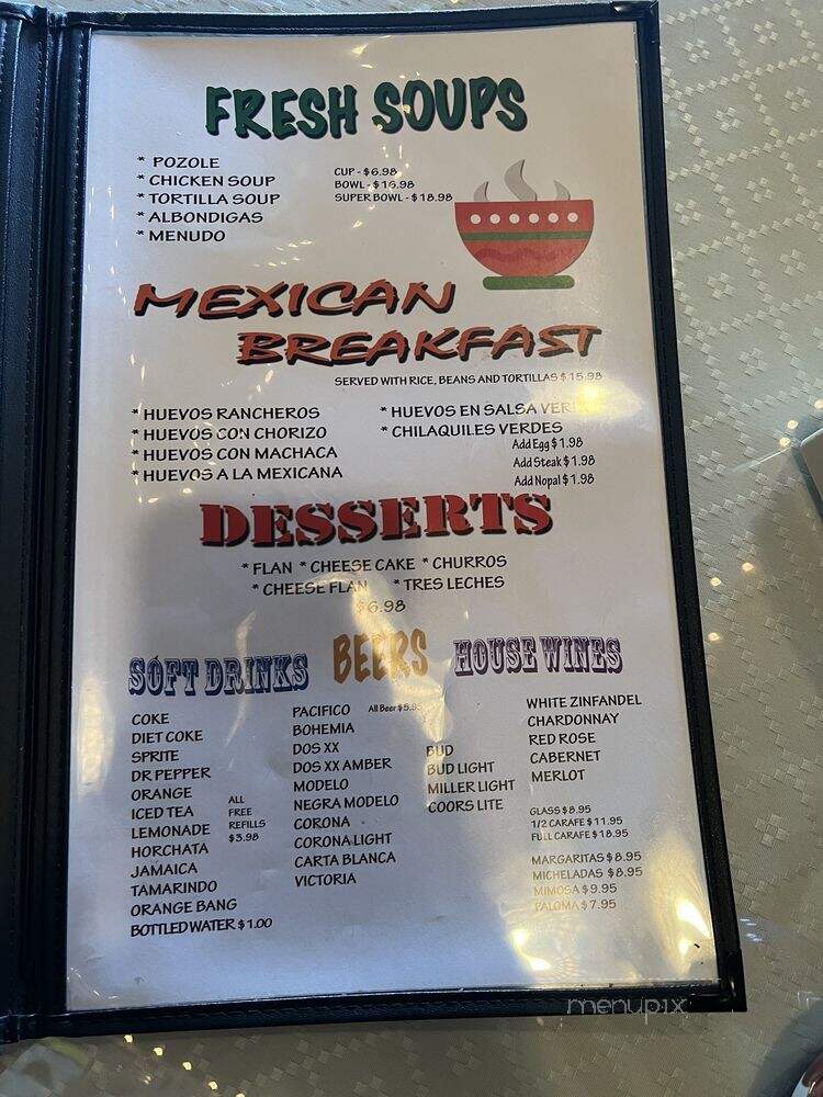 Rivera's - Long Beach, CA menu_pic