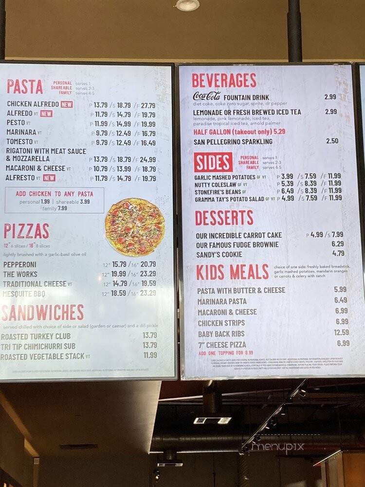 STONEFIRE Grill - Lakewood, CA menu_pic