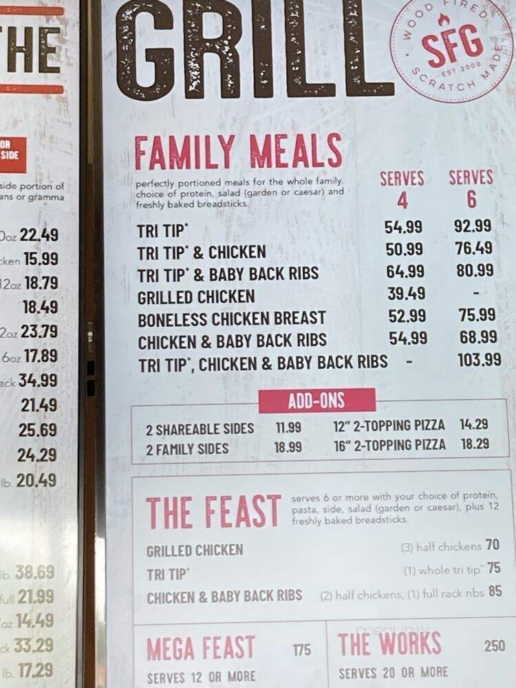 STONEFIRE Grill - Lakewood, CA menu_pic
