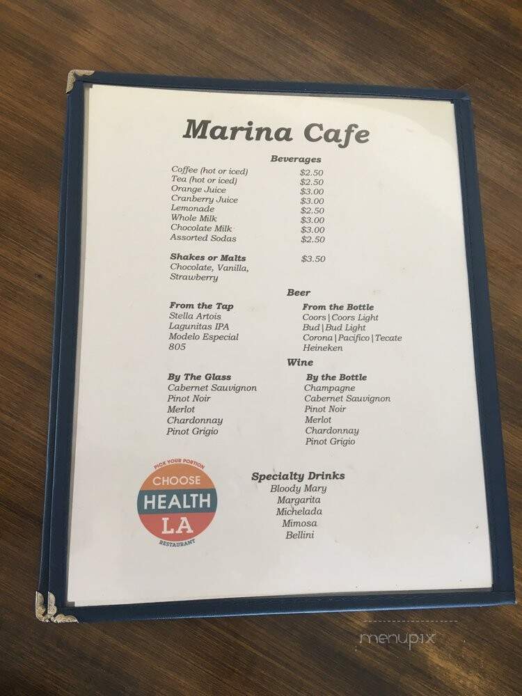 Marina Cafe - Wilmington, CA menu_pic