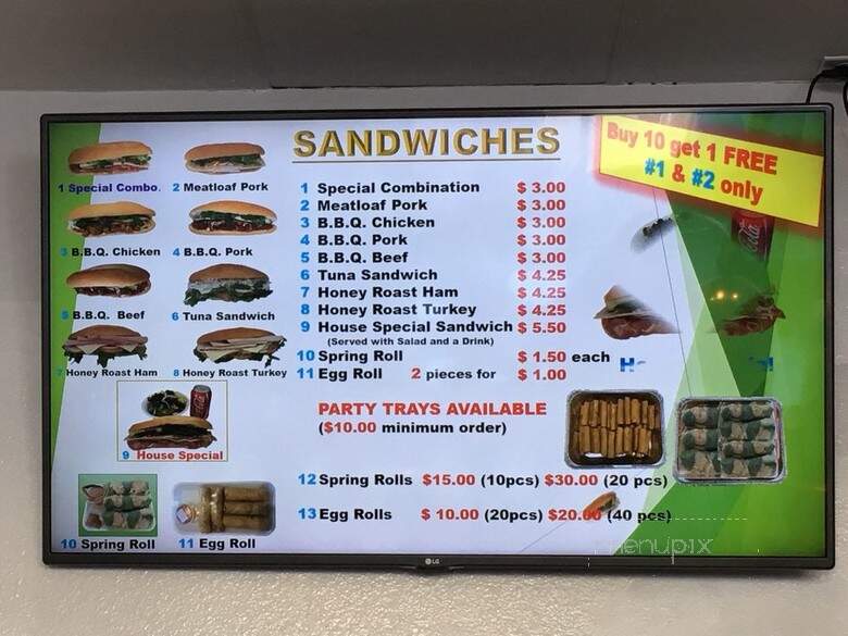 My Le - Long Beach, CA menu_pic