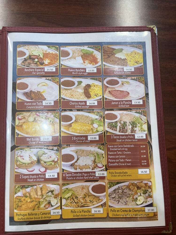 Melys Pupuseria - Pasadena, CA menu_pic