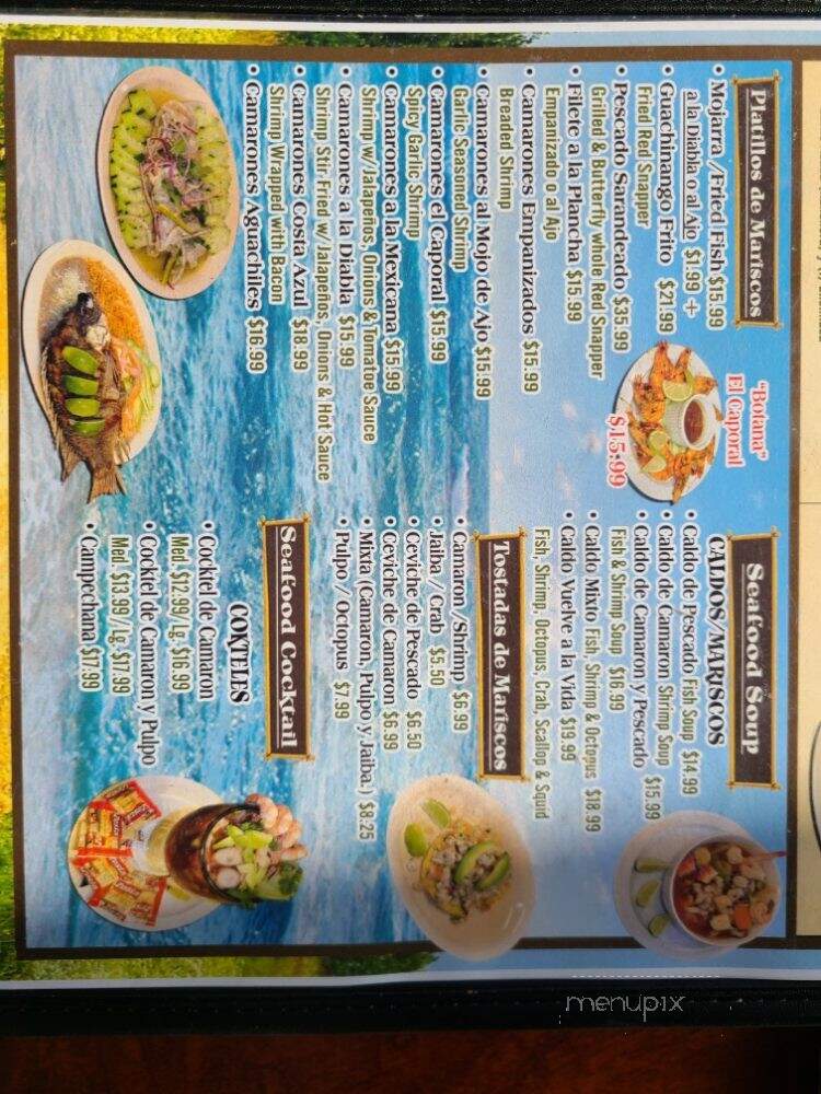 El Caporal - Altadena, CA menu_pic