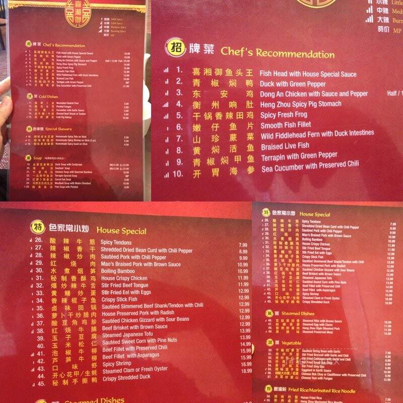 Hunan Spicy Taste Restaurant - San Gabriel, CA menu_pic