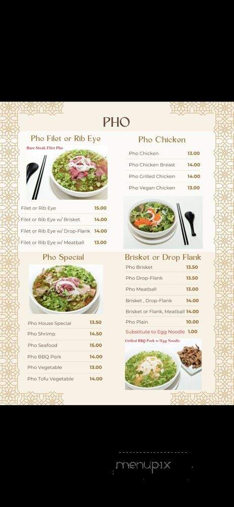 Pho-Licious - Arcadia, CA menu_pic