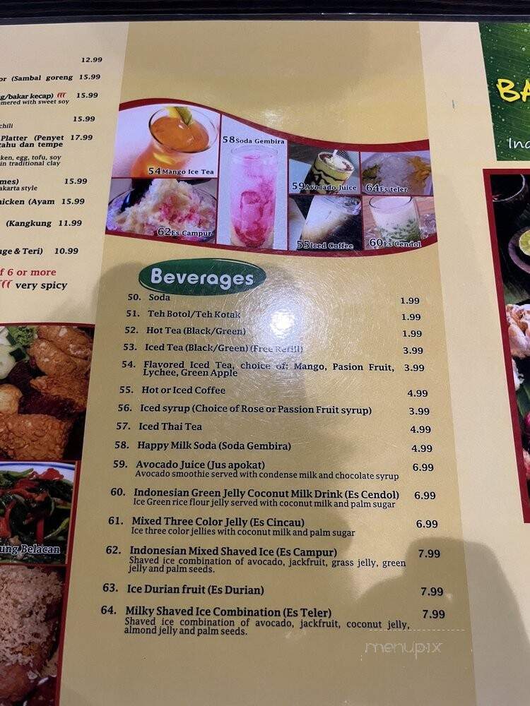Banana Leaf - Temple City, CA menu_pic