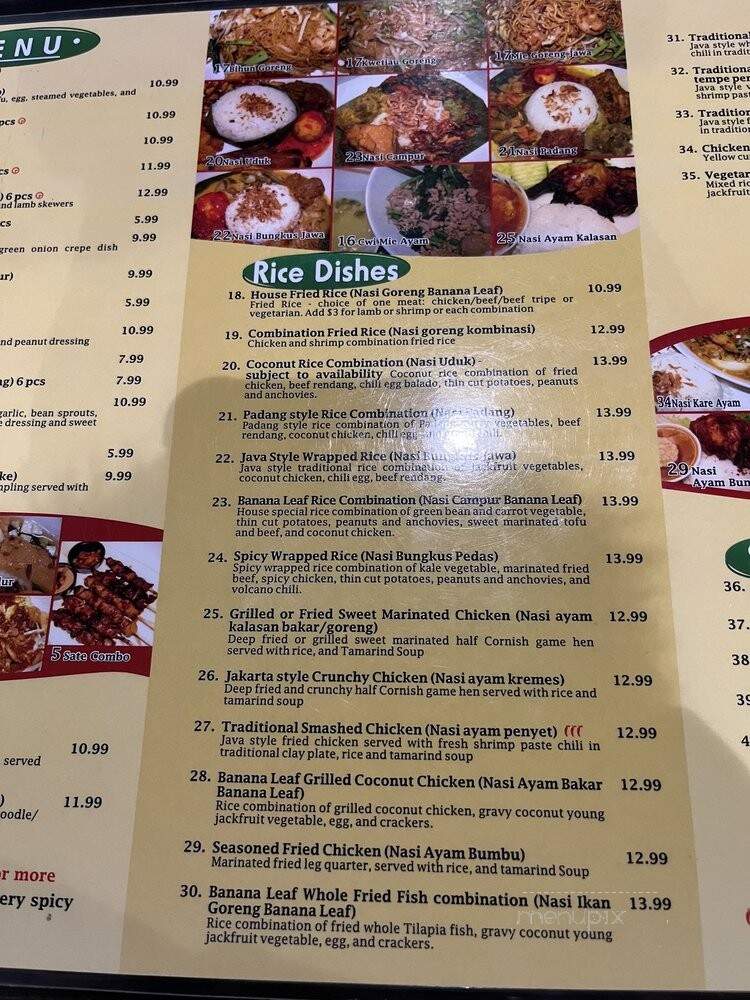 Banana Leaf - Temple City, CA menu_pic
