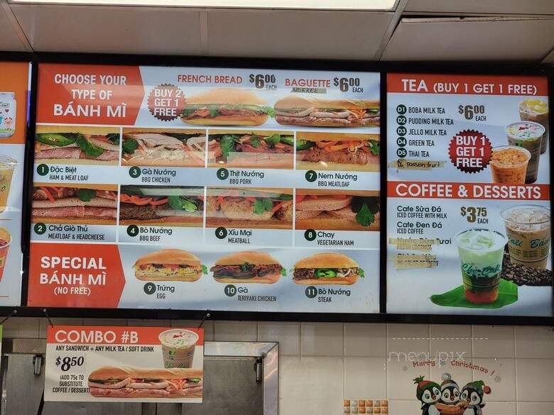 Banh Mi Che Cali - El Monte, CA menu_pic