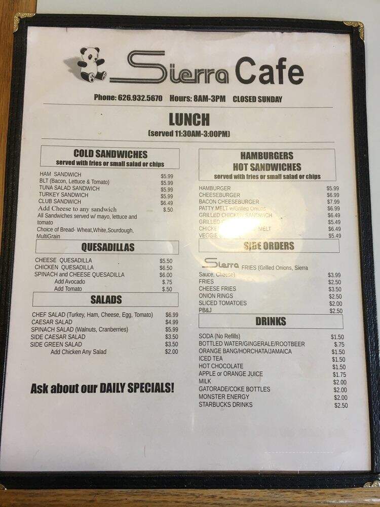 Sierra Cafe - Monrovia, CA