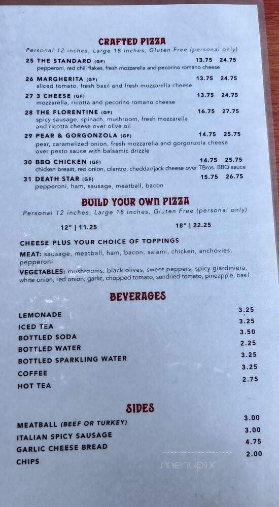 Tardino Bro's Italian Kitchen - Azusa, CA menu_pic