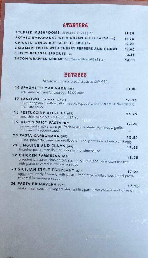 Tardino Bro's Italian Kitchen - Azusa, CA menu_pic