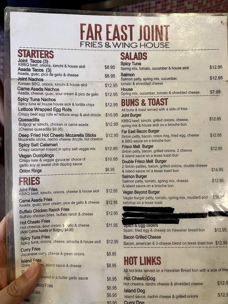 Far East Joint - West Covina, CA menu_pic