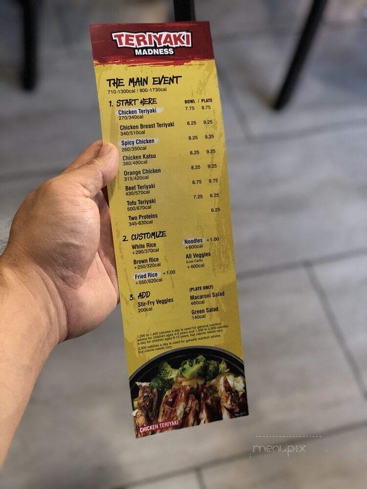 Teriyaki Madness - San Fernando, CA menu_pic