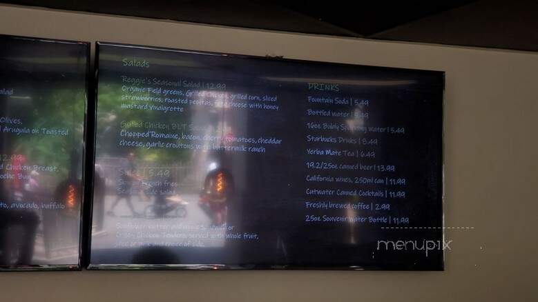 Reggie's Bistro - Los Angeles, CA menu_pic