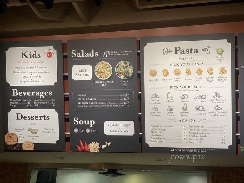 Presto Pasta - Granada Hills, CA menu_pic