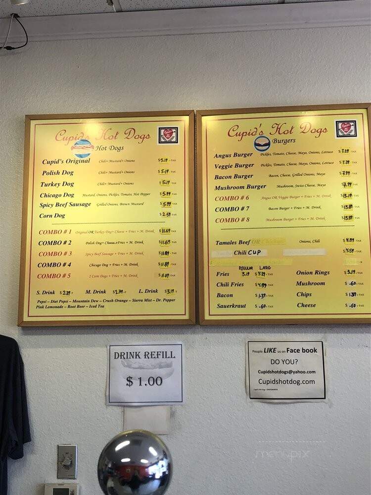 Cupid's Hot Dogs - Chatsworth, CA menu_pic