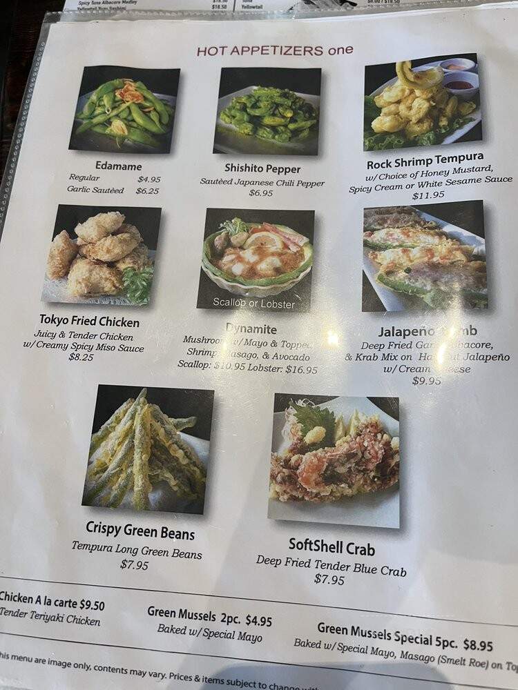 Cho Cho San - Encino, CA menu_pic