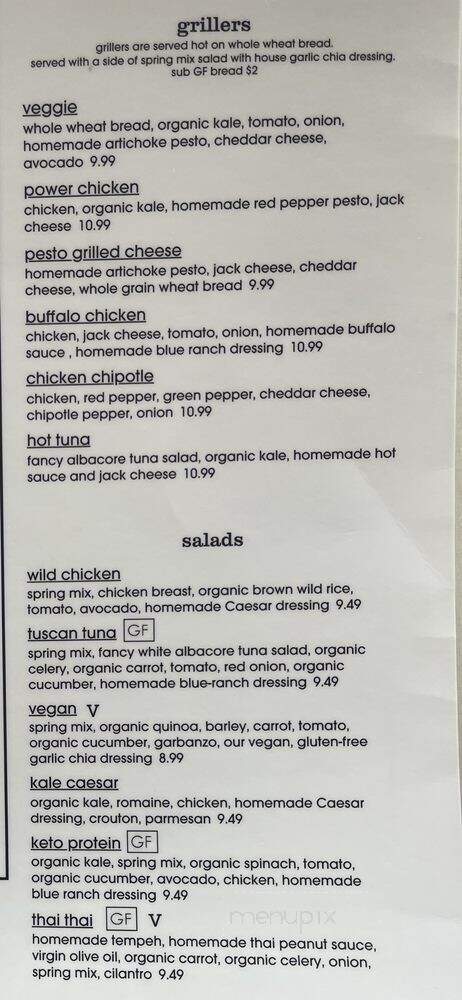 Eat Real Cafe - Santa Clarita, CA menu_pic
