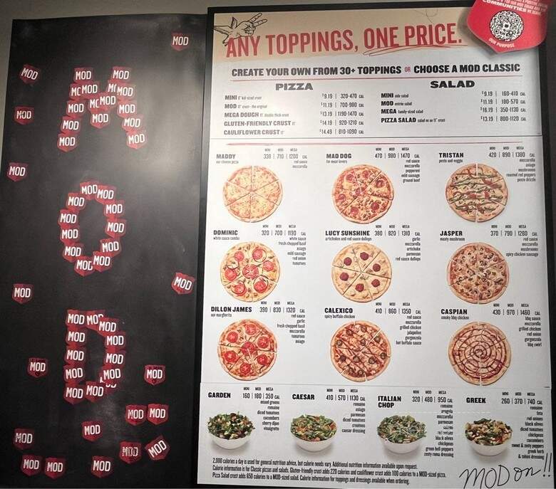 MOD Pizza - Valencia, CA menu_pic