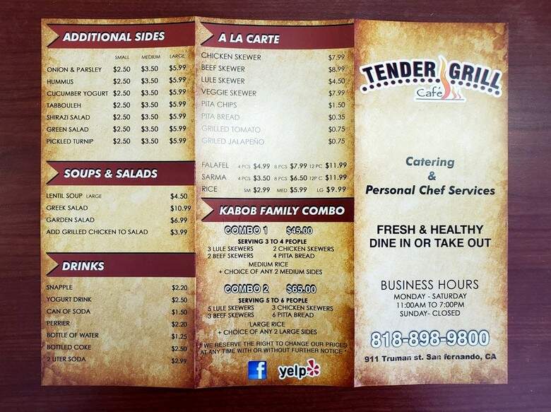 Tender Grill Cafe - San Fernando, CA