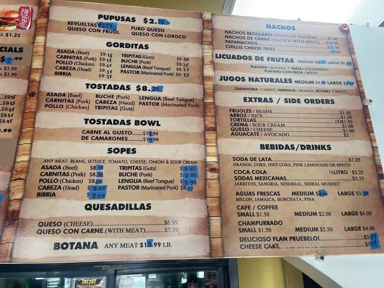 Anamaria's Mexican Restaurant - Sylmar, CA menu_pic