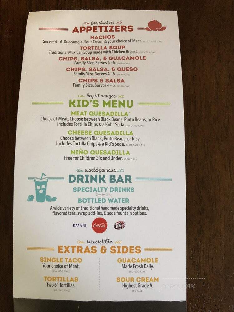 Cafe Rio - Santa Clarita, CA menu_pic