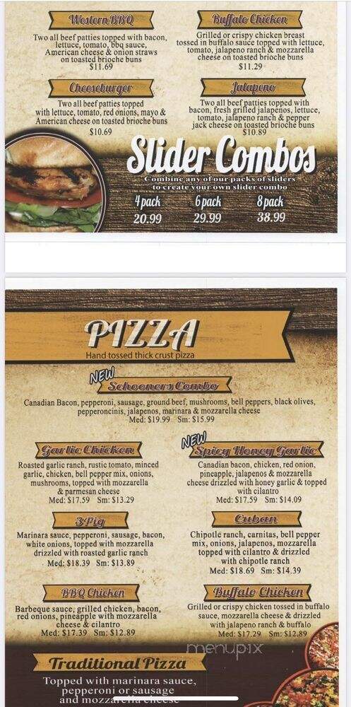 Schooners Patio Grille - Santa Clarita, CA menu_pic