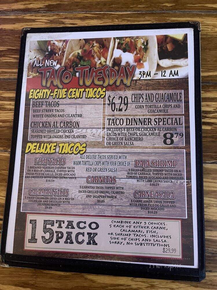 Schooners Patio Grille - Santa Clarita, CA menu_pic