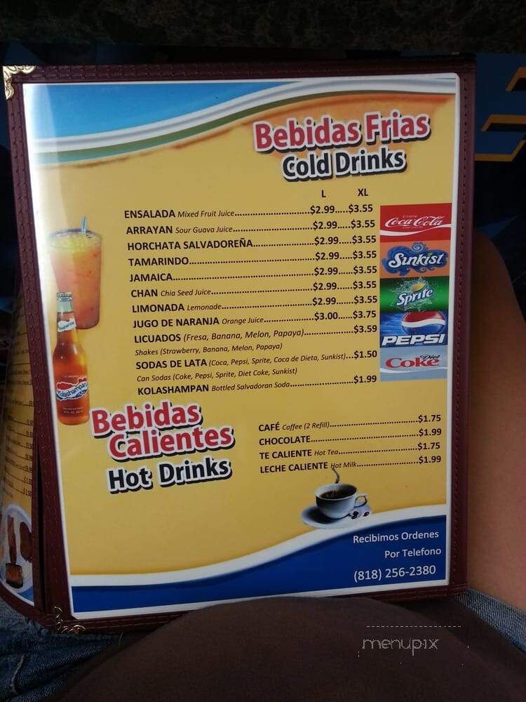 Mi Carbonero - Mission Hills, CA menu_pic
