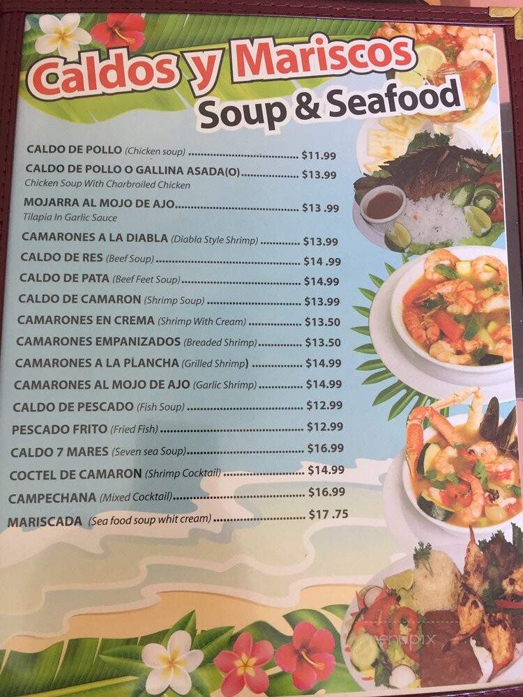 Mi Carbonero - Los Angeles, CA menu_pic