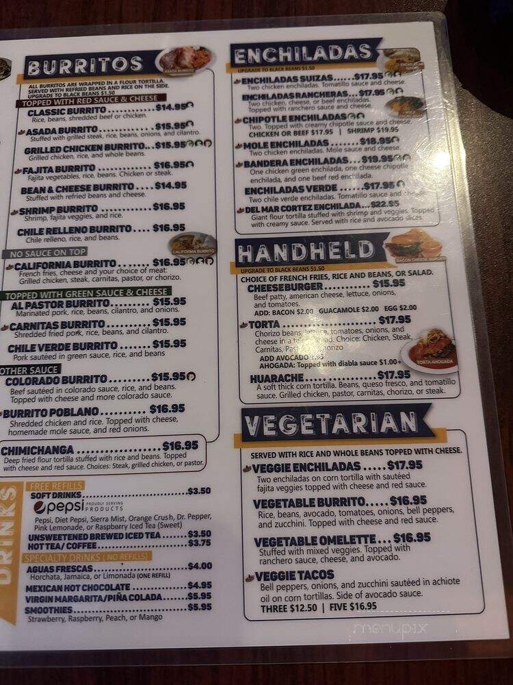 Azul Tequila - Valencia, CA menu_pic