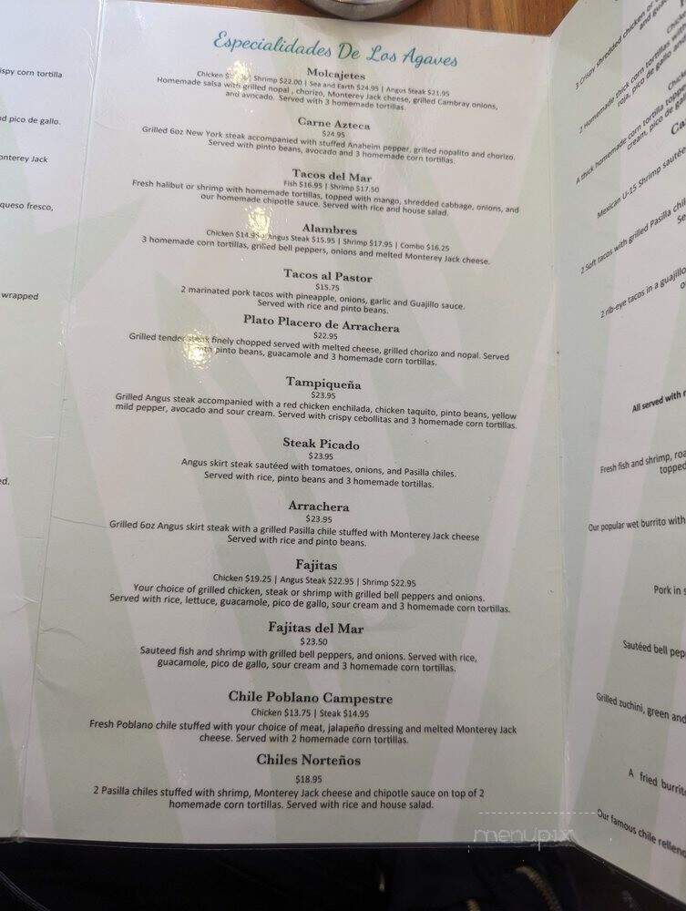 Los Agaves - Westlake Village, CA menu_pic