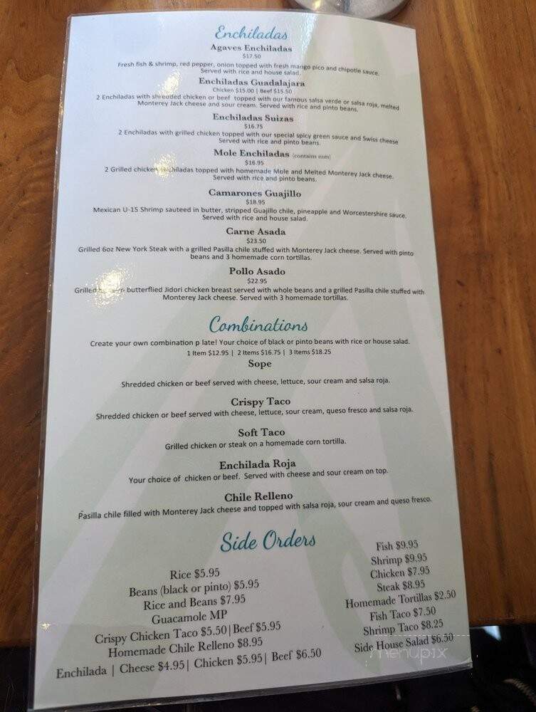Los Agaves - Westlake Village, CA menu_pic