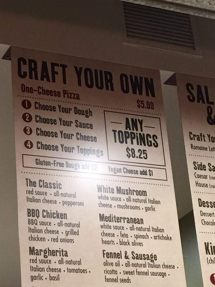 PizzaRev - Camarillo, CA menu_pic