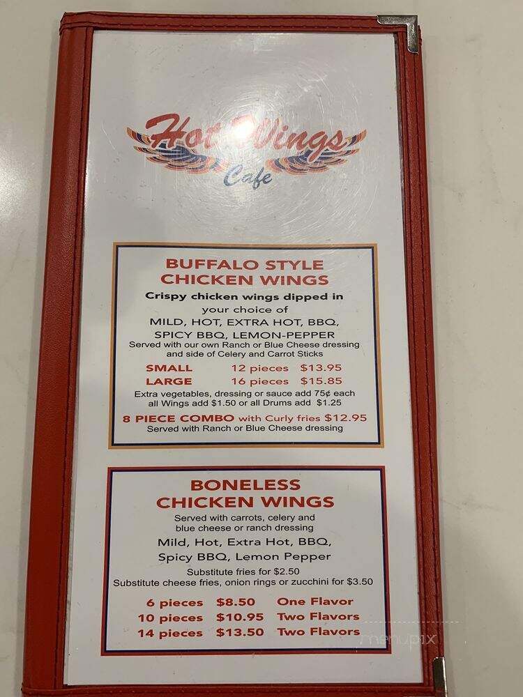 Hot Wings Cafe - Sherman Oaks, CA menu_pic