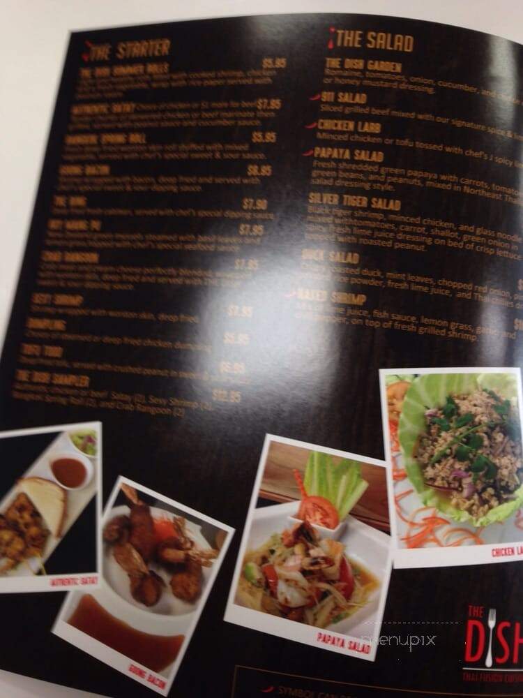 The Dish Thai Fusion Cuisine - Studio City, CA menu_pic