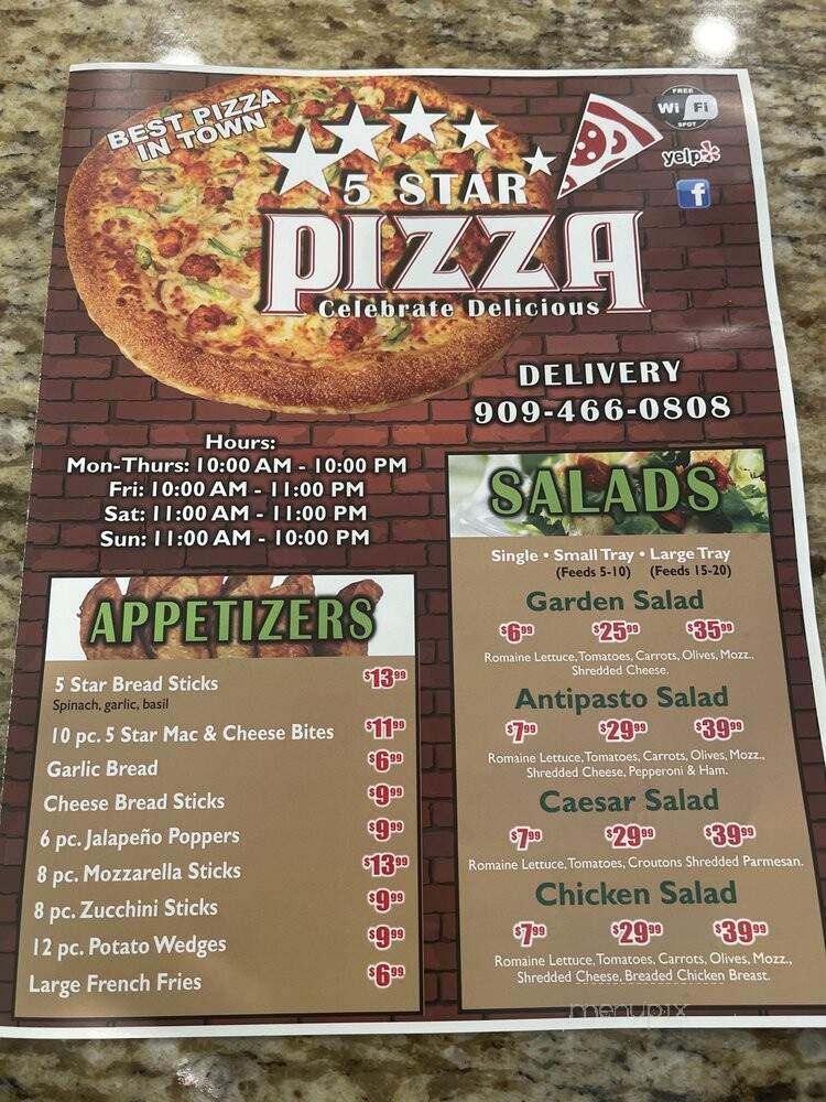 5 Star Pizza - Ontario, CA