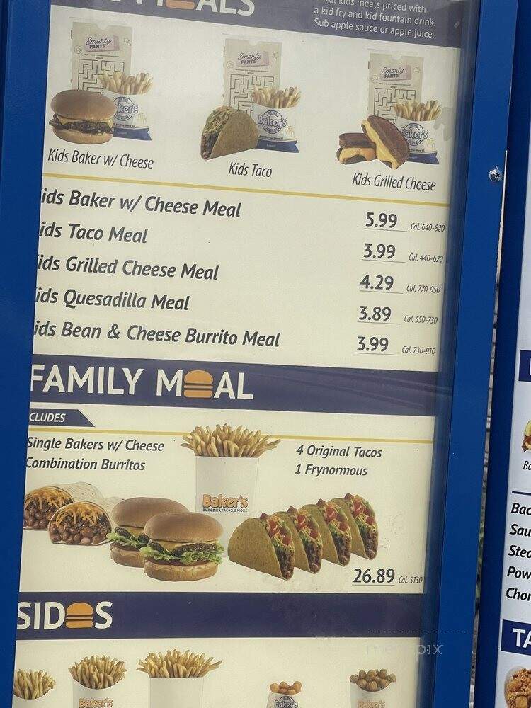 Baker's Drive-Thru - Rancho Cucamonga, CA menu_pic