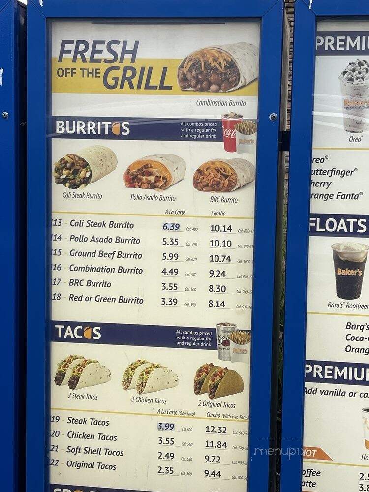 Baker's Drive-Thru - Rancho Cucamonga, CA menu_pic