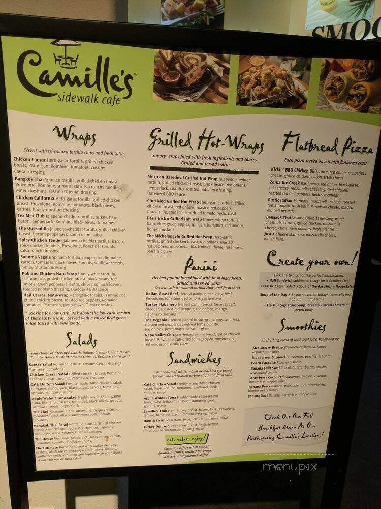 Camille's Sidewalk Cafe - Ontario, CA menu_pic