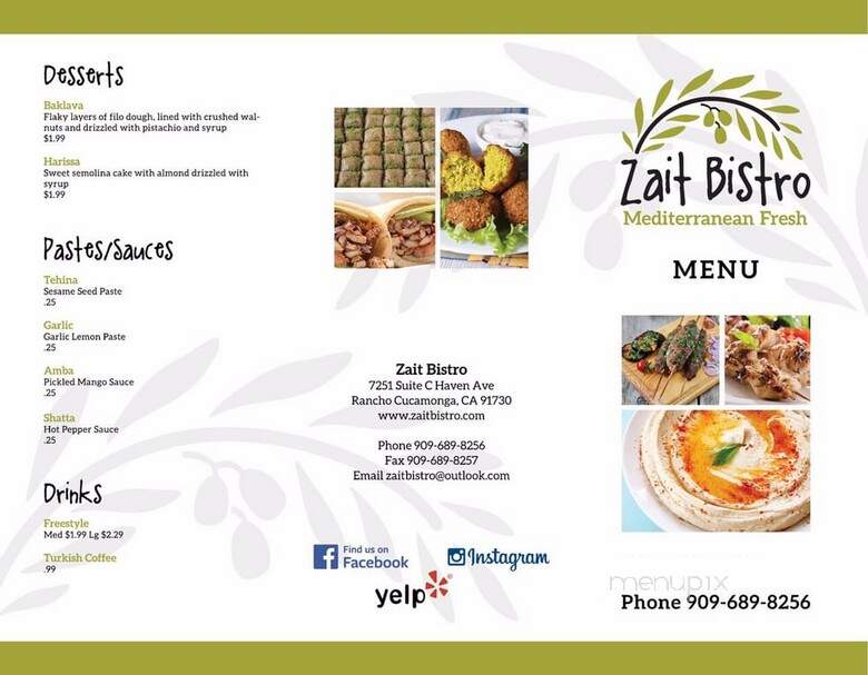 Zait Bistro - Rancho Cucamonga, CA