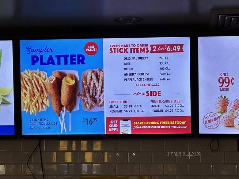 Hot Dog On a Stick - Ontario, CA menu_pic