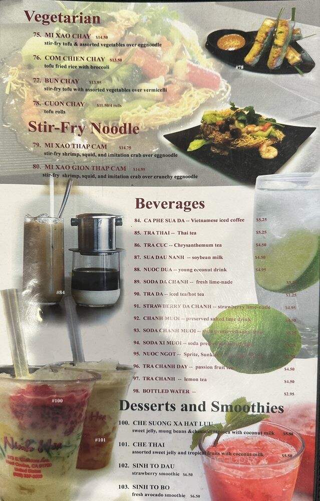 Quan Nem Ninh Hoa - West Covina, CA menu_pic