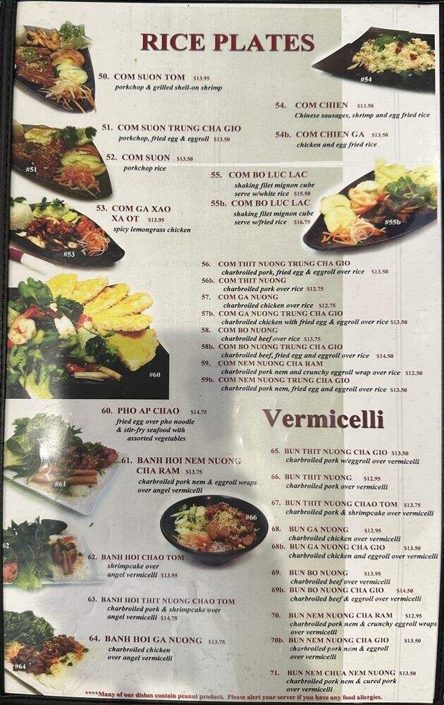 Quan Nem Ninh Hoa - West Covina, CA menu_pic
