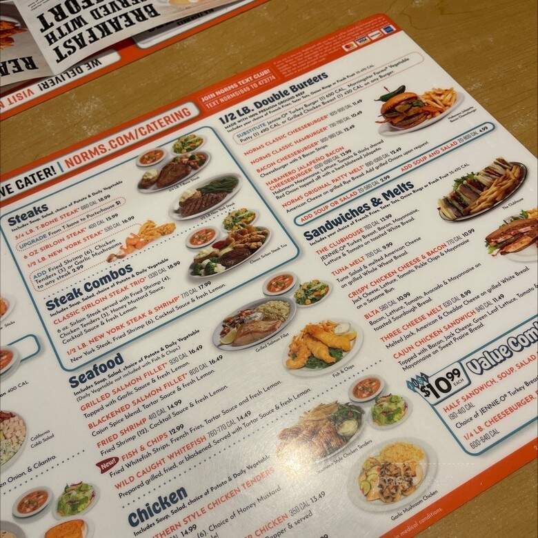 Norm's Restaurant - West Covina, CA menu_pic