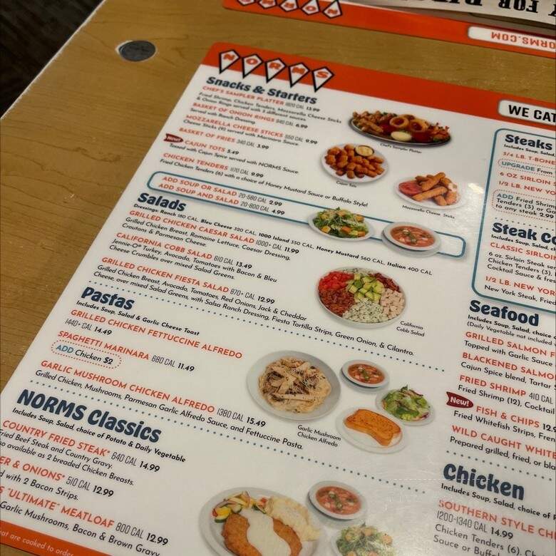 Norm's Restaurant - West Covina, CA menu_pic
